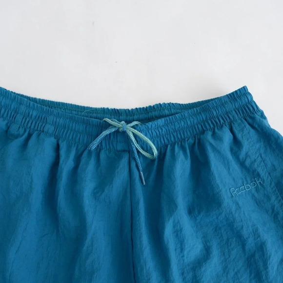 Vintage Reebok Sport  Teal Nylon Jogging Pants Med - Picture 10 of 12